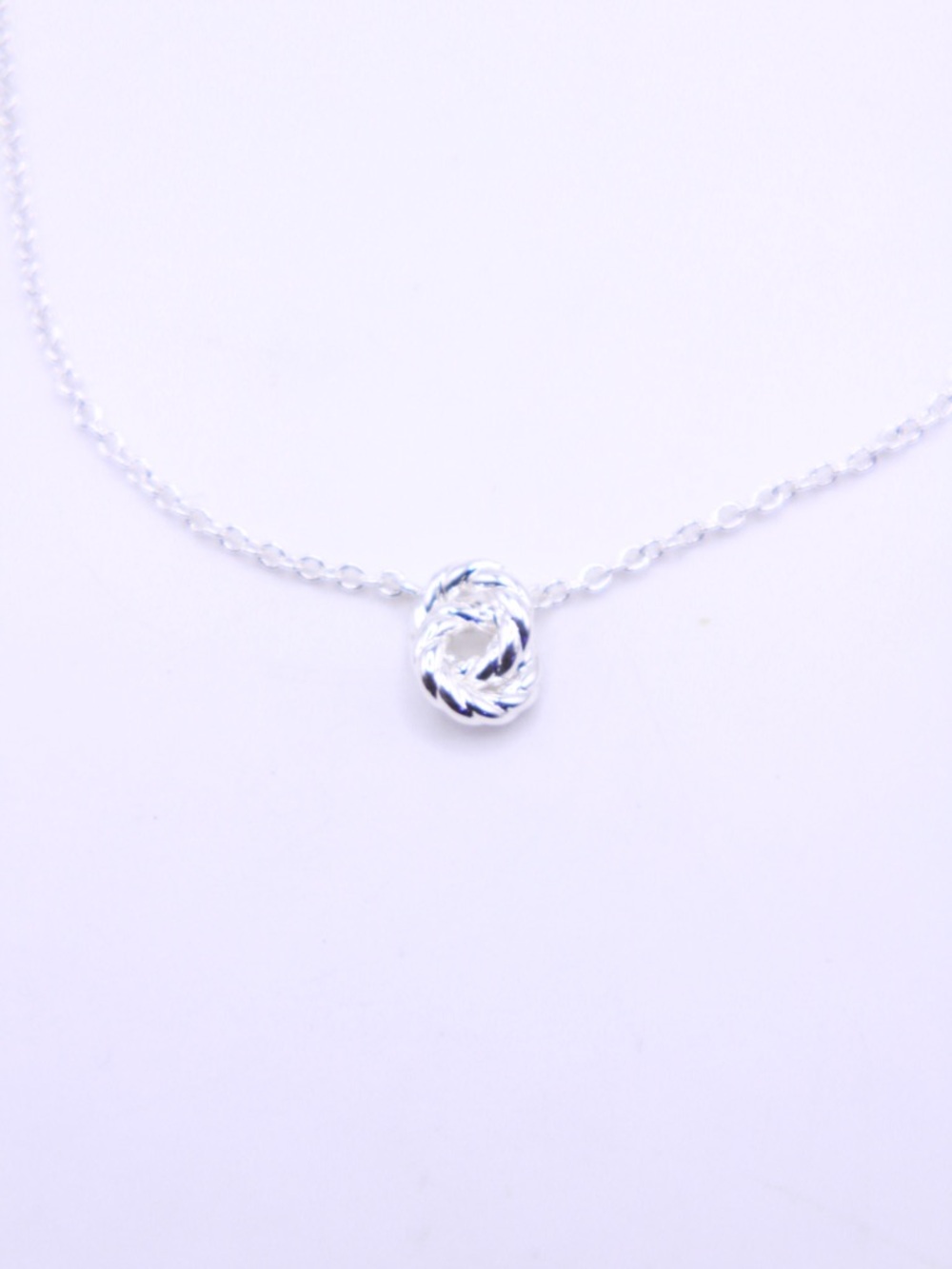 Gorjana Crew Interlocking Silver Plated Necklace 16-18”